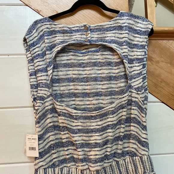 Free People Striped Morning Tides Jumpsuit size Large - Picture 7 of 11